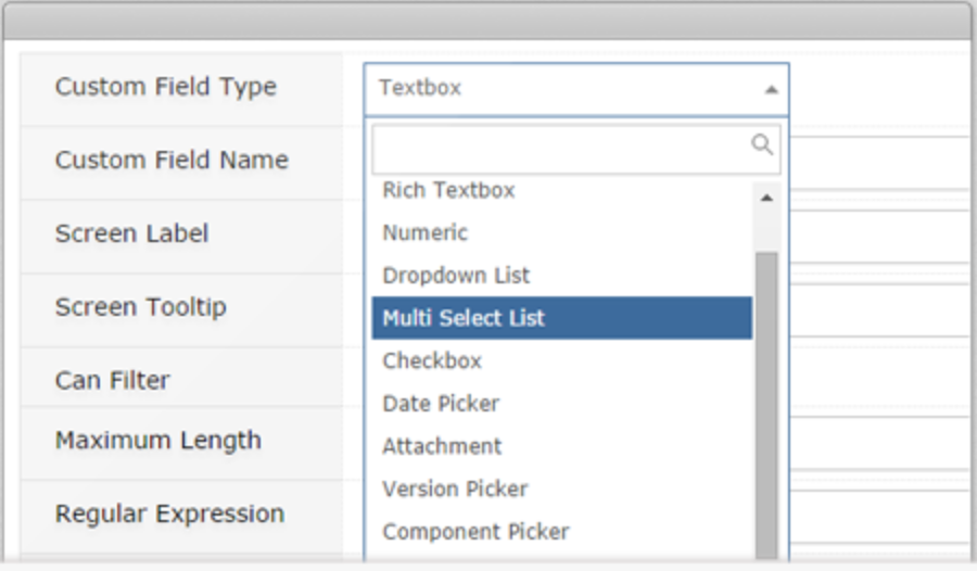 Custom fields