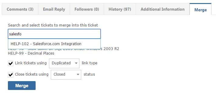 Merging Tickets