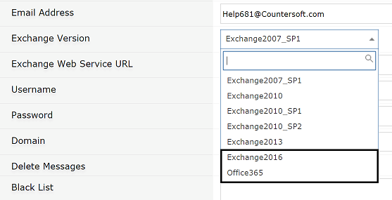 Exchange 2016, Office 365